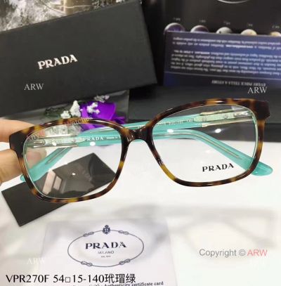 Best Copy Prada Replica Eyeglasses - Yellow and Brown Frame